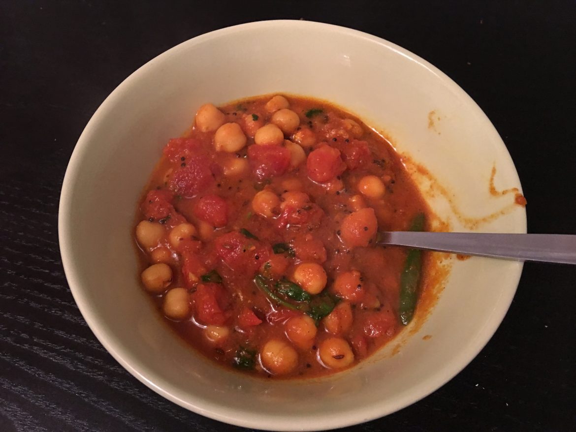 Chickpea Curry in a Hurry - Hungry Hindu