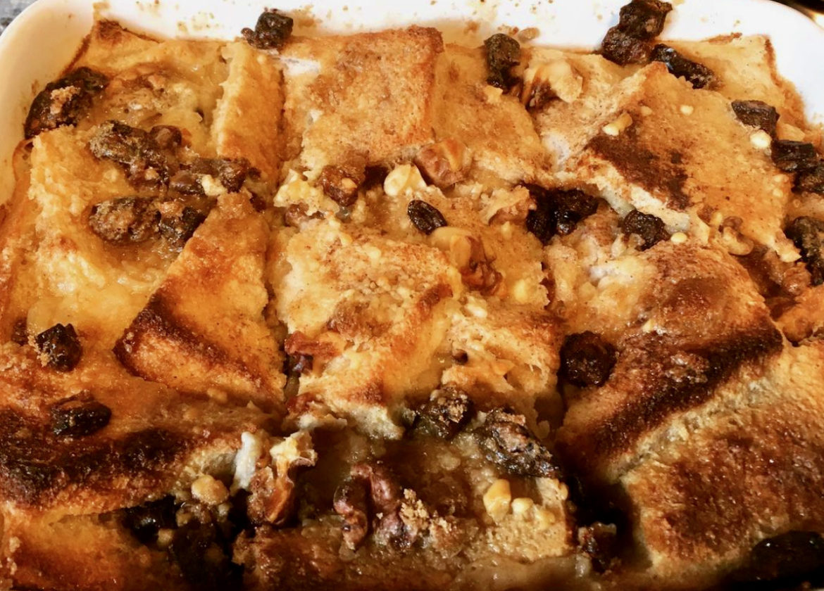 Vegan Bread and butter pudding